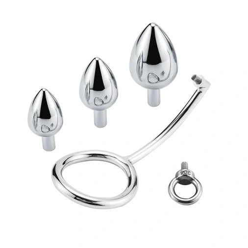 Set Anal 4663 Ring DiscreetChoice Steel Cock with Hook Stainless 0921